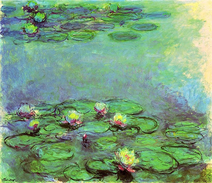 Analogous Color Scheme Painting   Analogous Claude Monet Water Lilies 1914 1917 